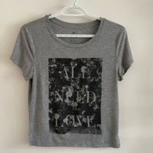 American Eagle Outfitters cropped graphic tee large